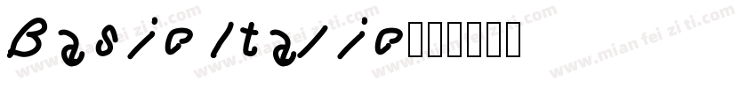 Basic Italic字体转换